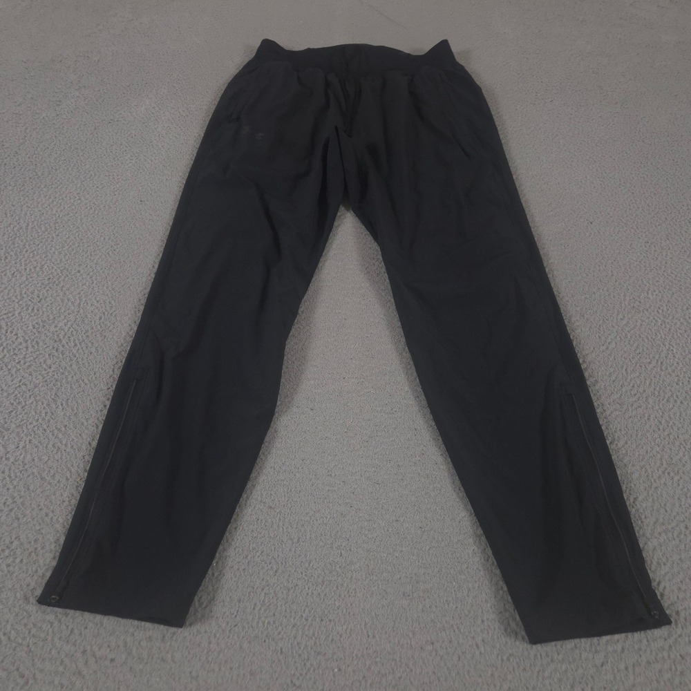 Under Armour Pants Mens Large Black Outrun The Storm Tapered Leg Water Resistant